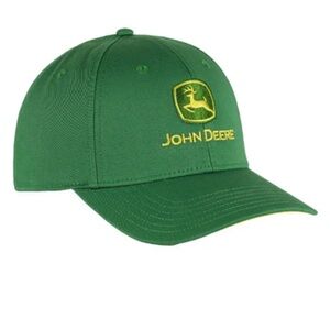 John Deere Green Baseball Cap with Yellow Logo